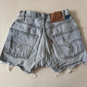 Vintage Levi's 501 Light Blue Denim Cutoff Shorts